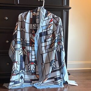 Artistic Geometric Print Scarf